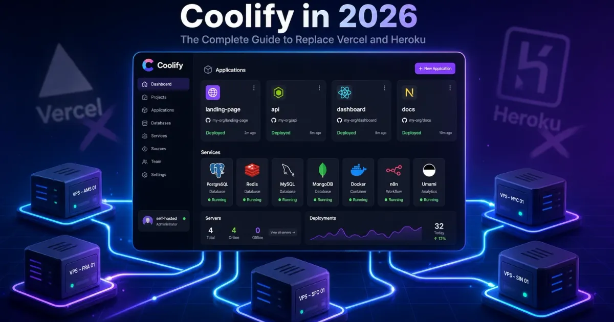 Coolify en 2026 : Le Guide Complet pour remplacer Vercel et Heroku